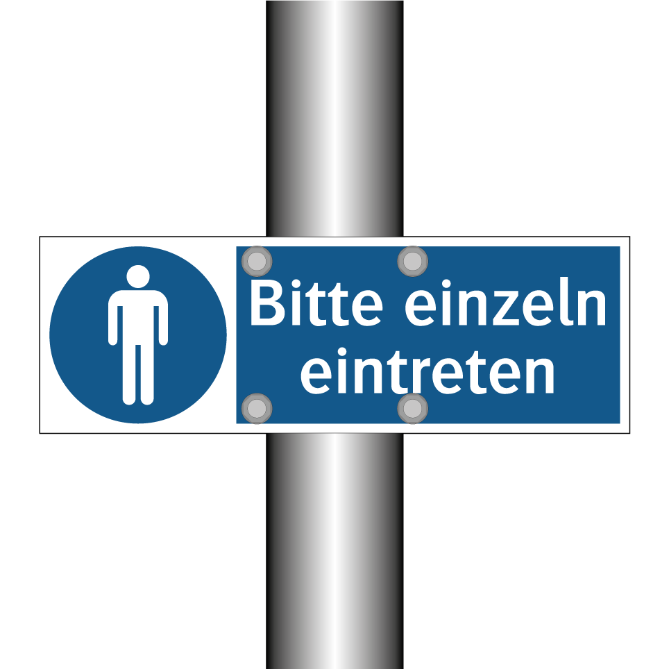 Bitte einzeln eintreten