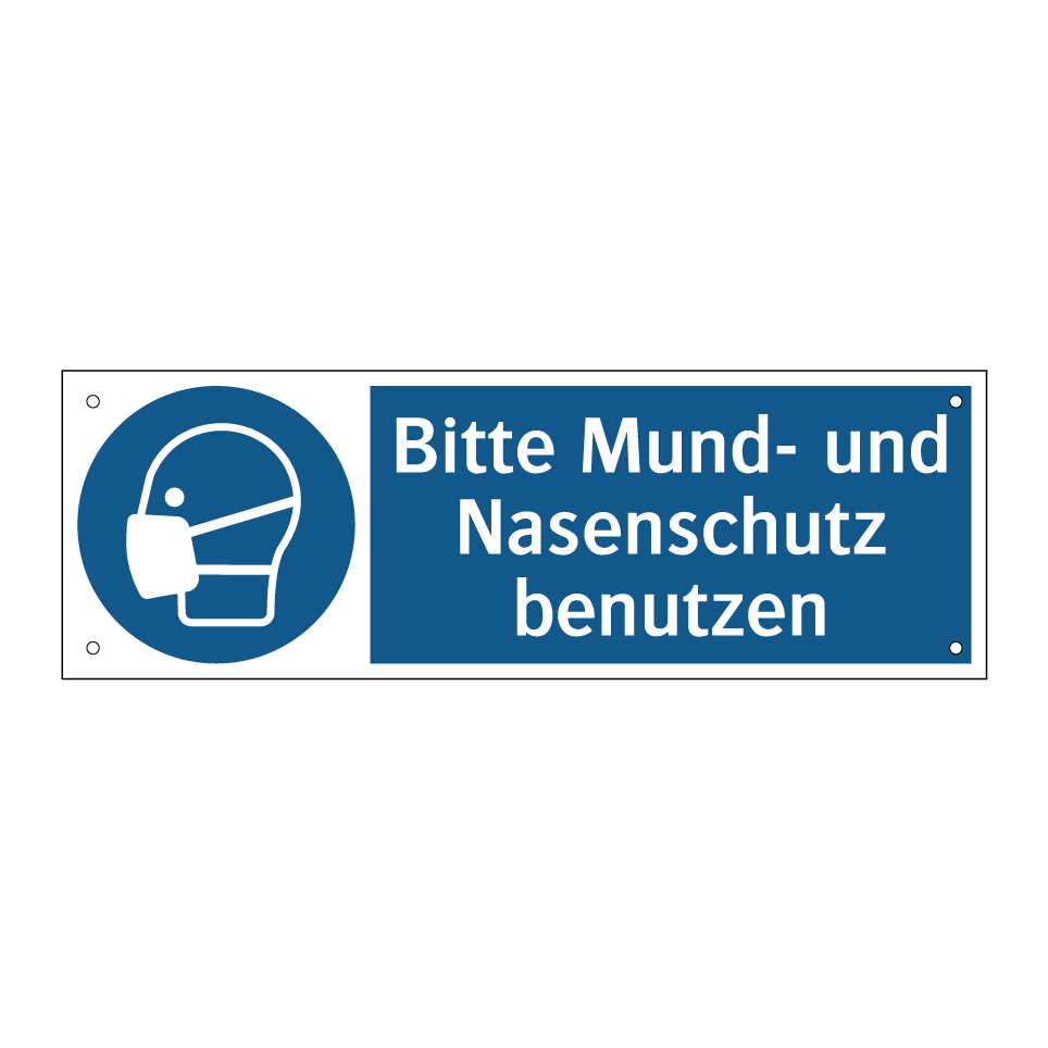 Bitte Mund- und Nasenschutz benutzen