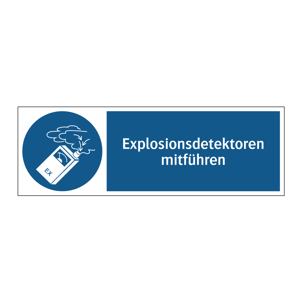 Explosionsdetektoren mitführen