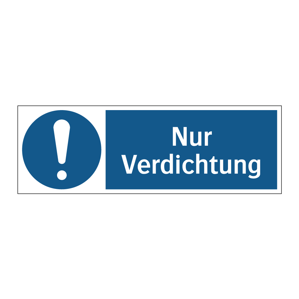 Nur Verdichtung