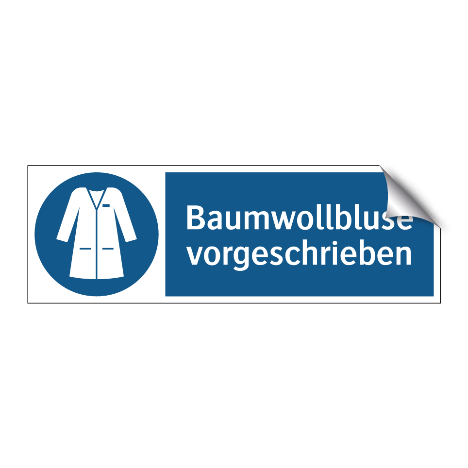 Baumwollbluse vorgeschrieben