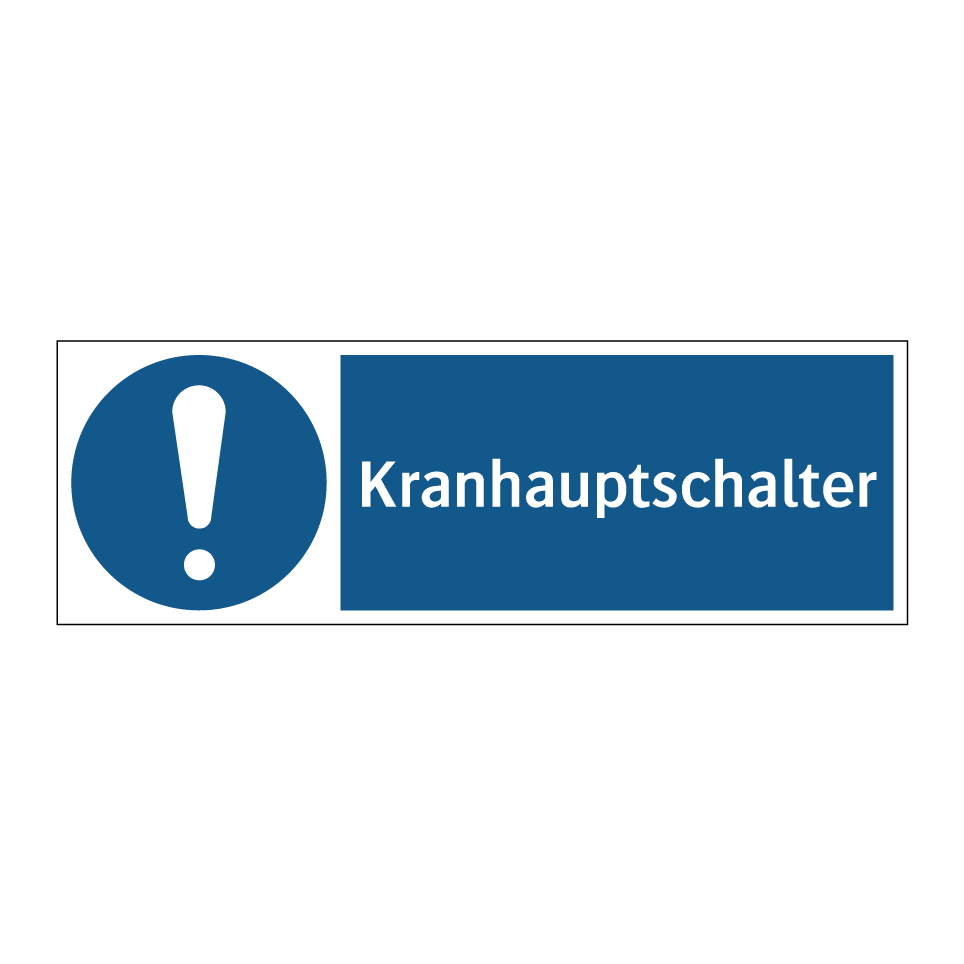Kranhauptschalter
