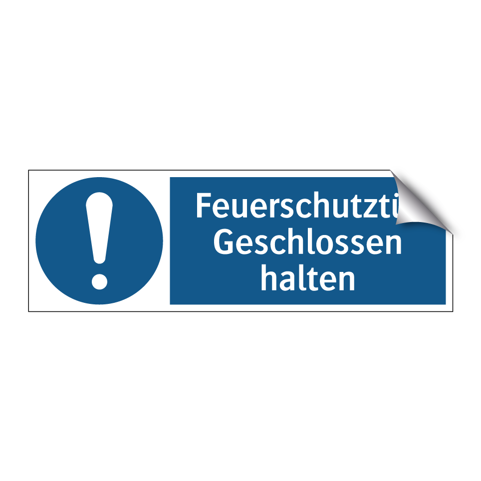 Feuerschutztür Geschlossen halten