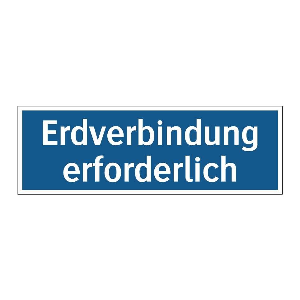 Erdverbindung erforderlich