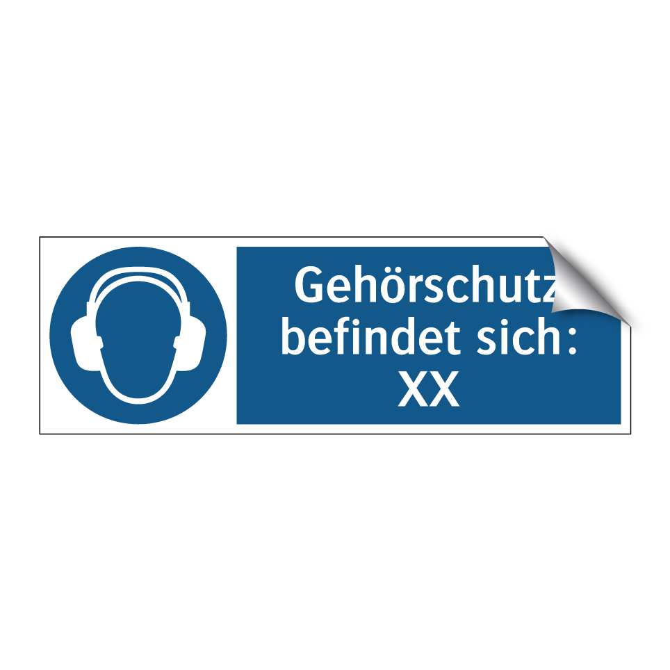 Gehörschutz befindet sich: XX