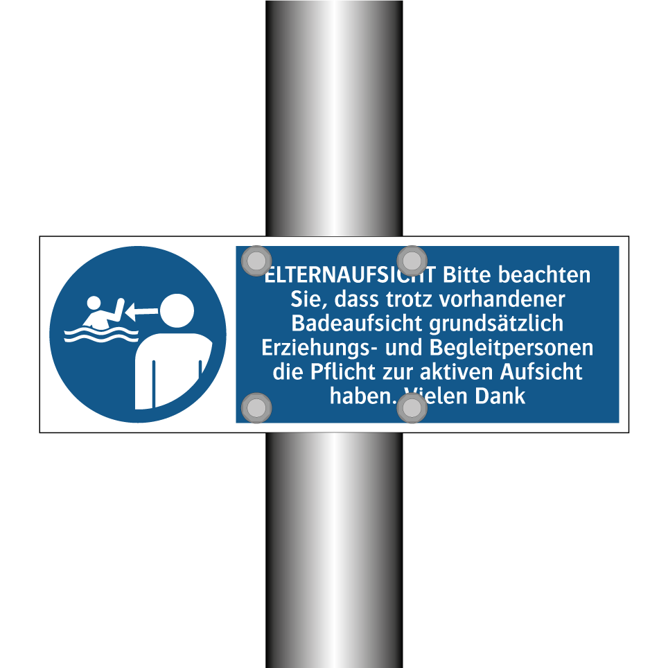 ELTERNAUFSICHT Bitte beachten Sie, dass trotz vorhandener Badeaufsicht grundsätzlich Erziehungs- und Begleitpersonen die Pflicht zur aktiven Aufsicht haben. Vielen Dank