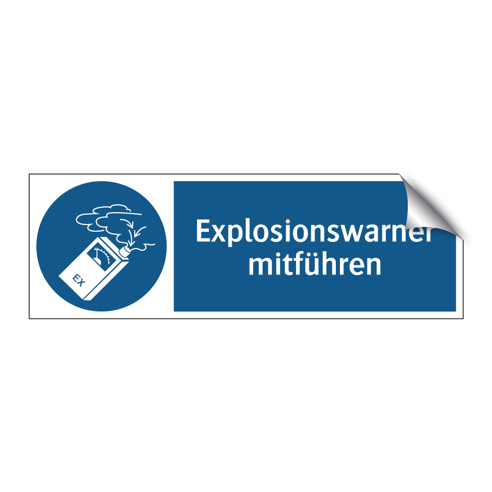 Explosionswarner mitführen