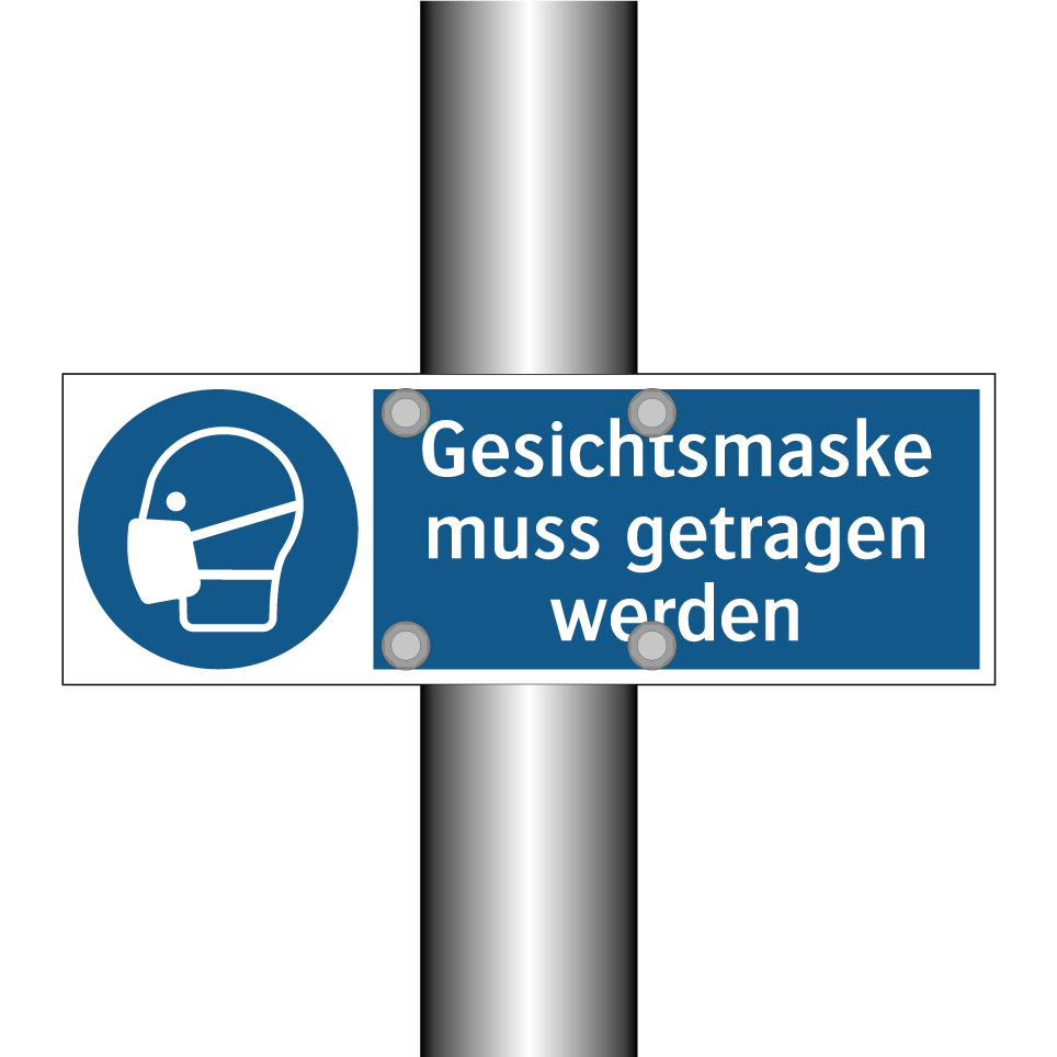 Gesichtsmaske muss getragen werden
