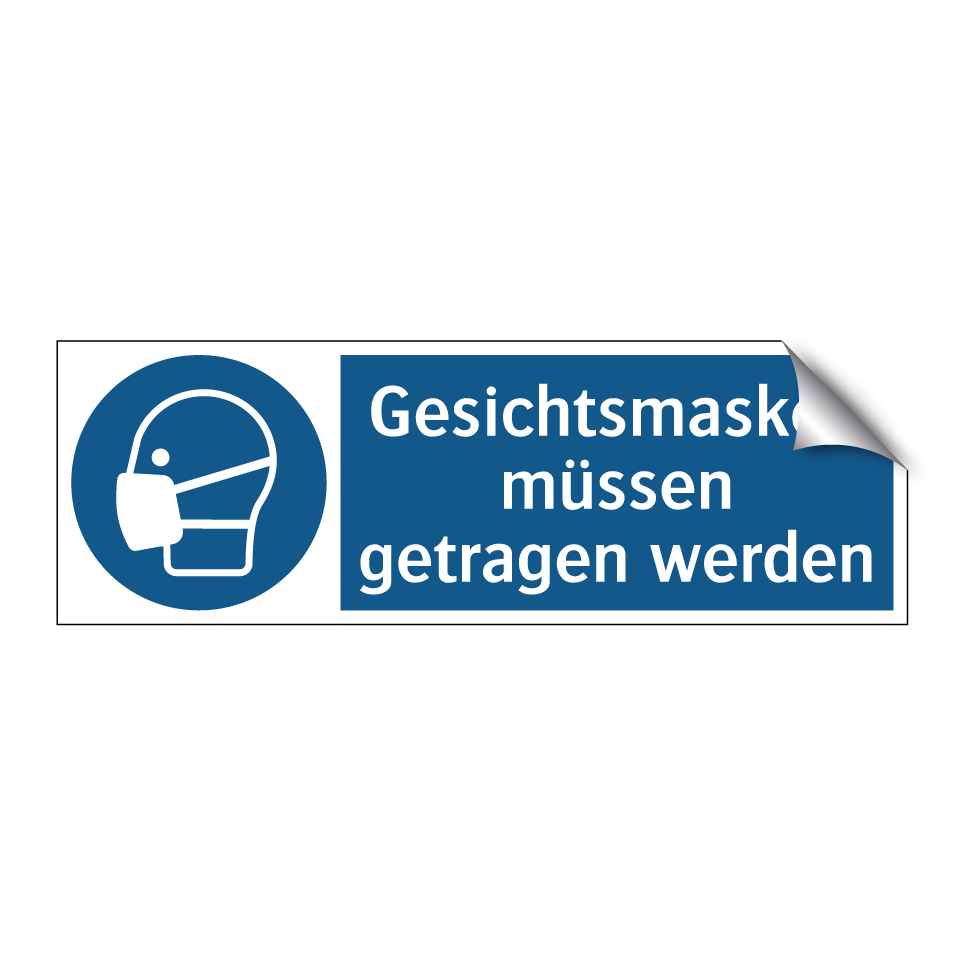 Gesichtsmasken müssen getragen werden