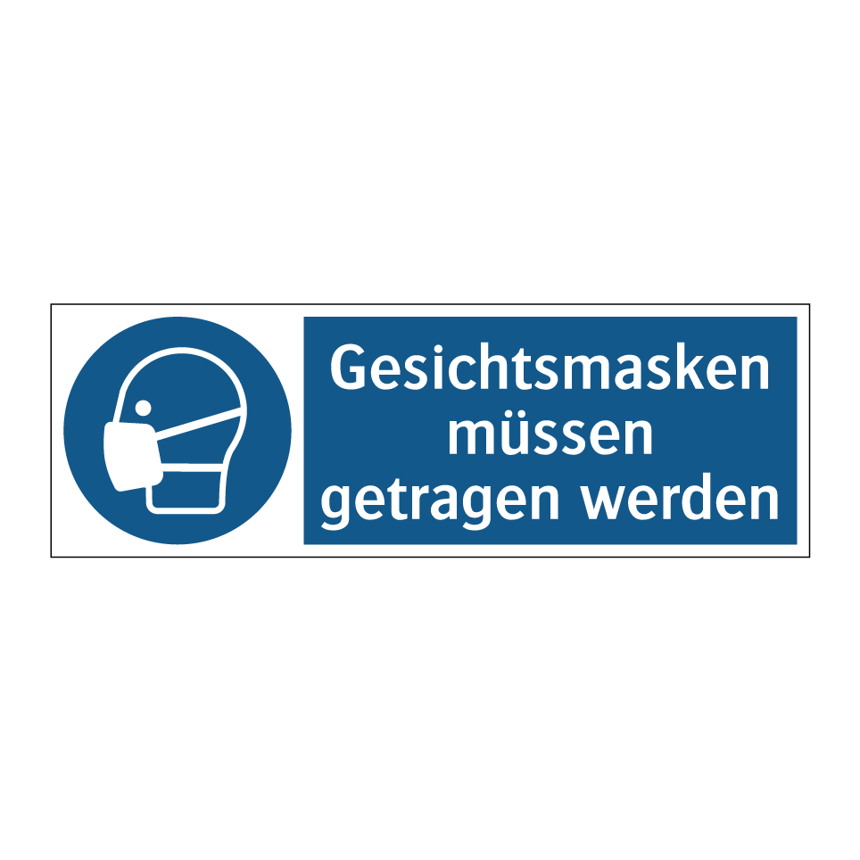 Gesichtsmasken müssen getragen werden