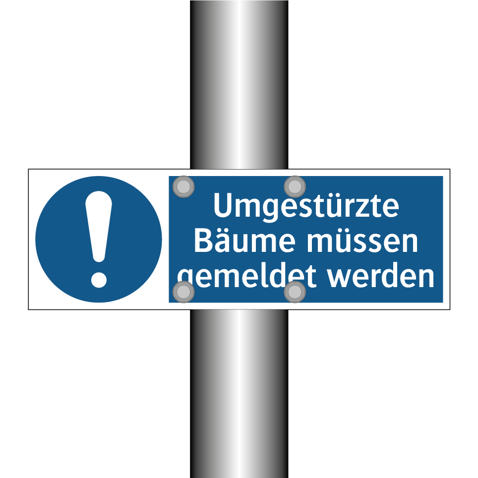 Umgestürzte Bäume müssen gemeldet werden