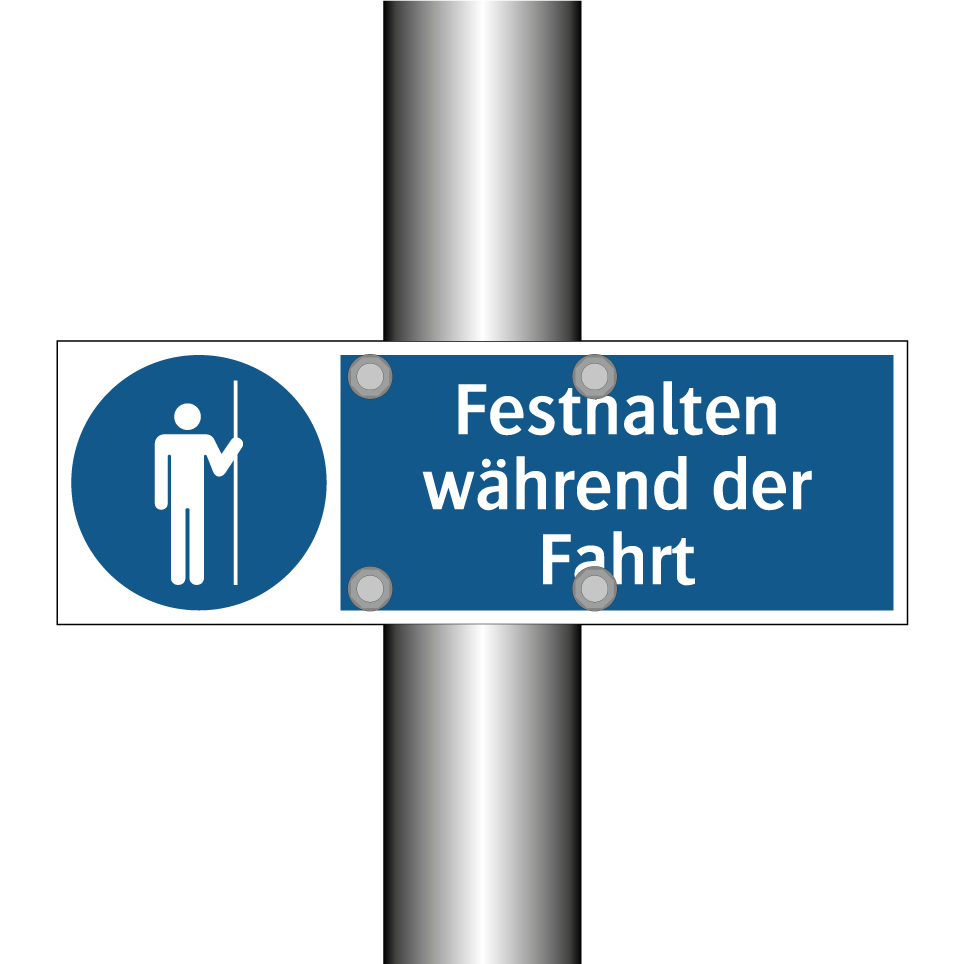 Festhalten während der Fahrt