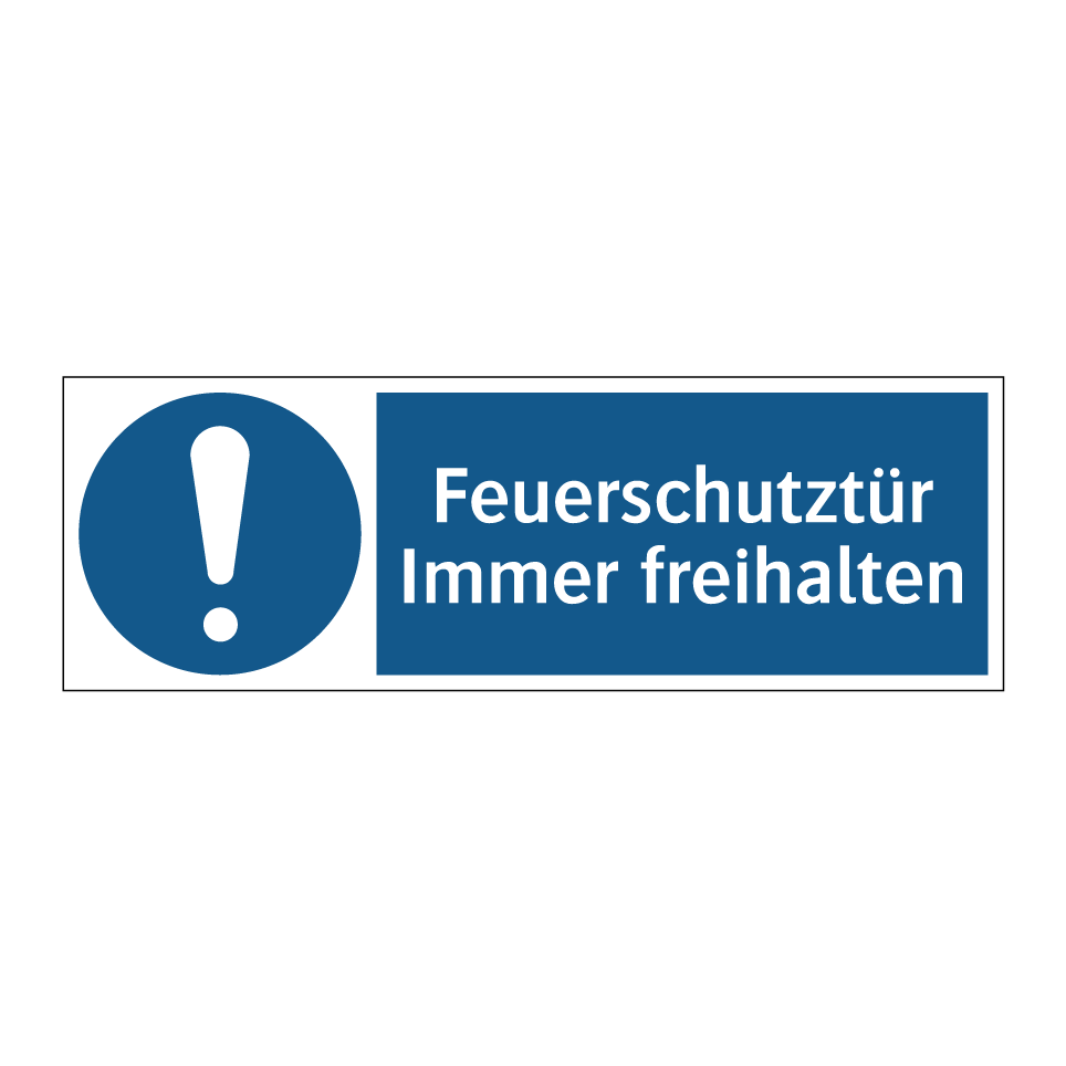 Feuerschutztür Immer freihalten