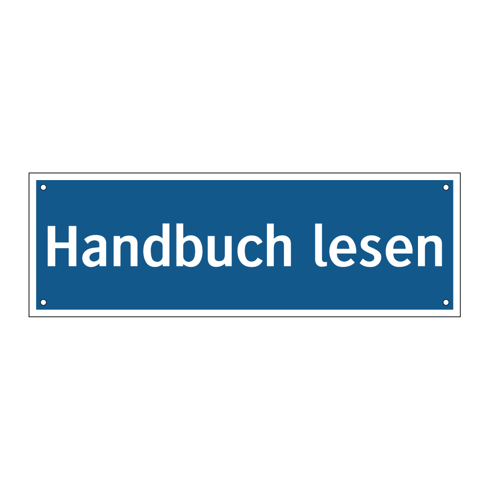 Handbuch lesen