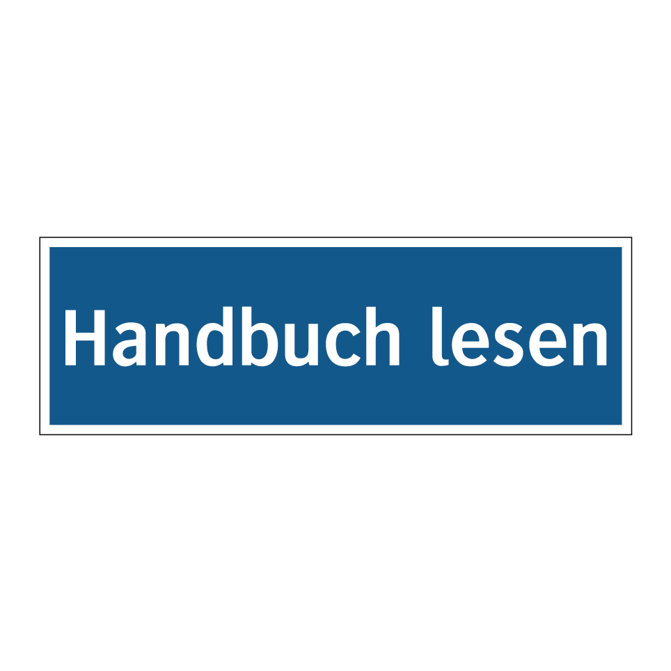 Handbuch lesen