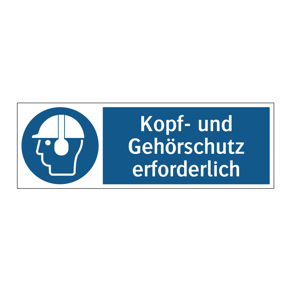 Kopf- und Gehörschutz erforderlich