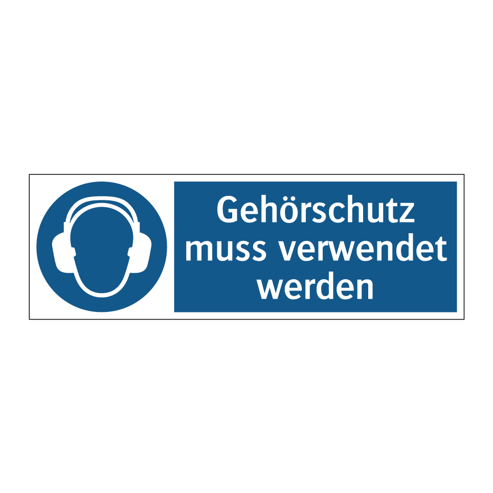 Gehörschutz muss verwendet werden