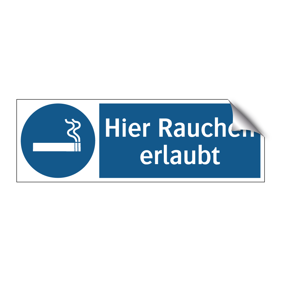 Hier Rauchen erlaubt