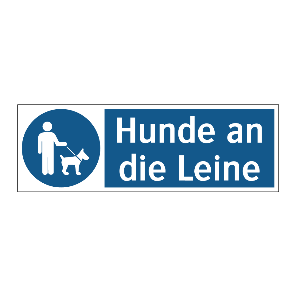 Hunde an die Leine