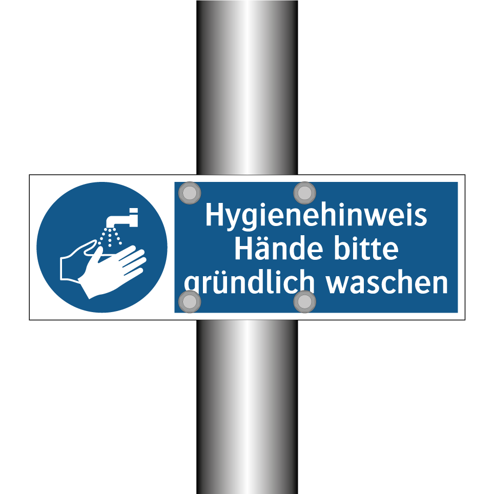 Hygienehinweis Hände bitte gründlich waschen