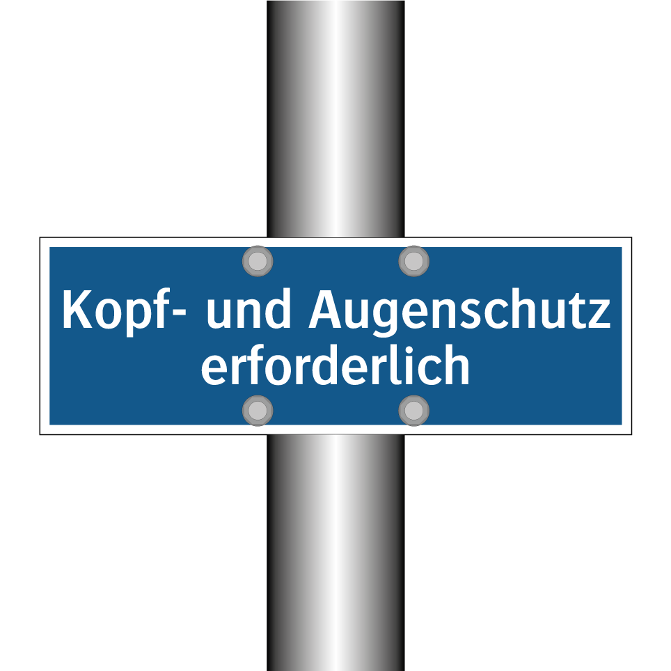 Kopf- und Augenschutz erforderlich