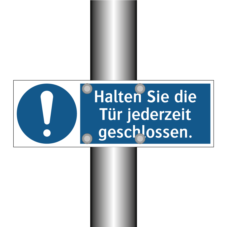 Halten Sie die Tür jederzeit geschlossen.