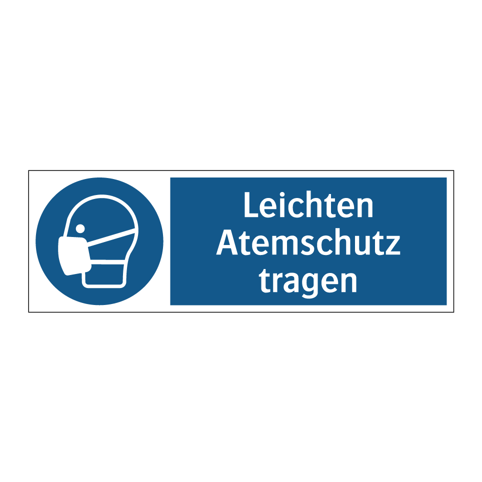 Leichten Atemschutz tragen
