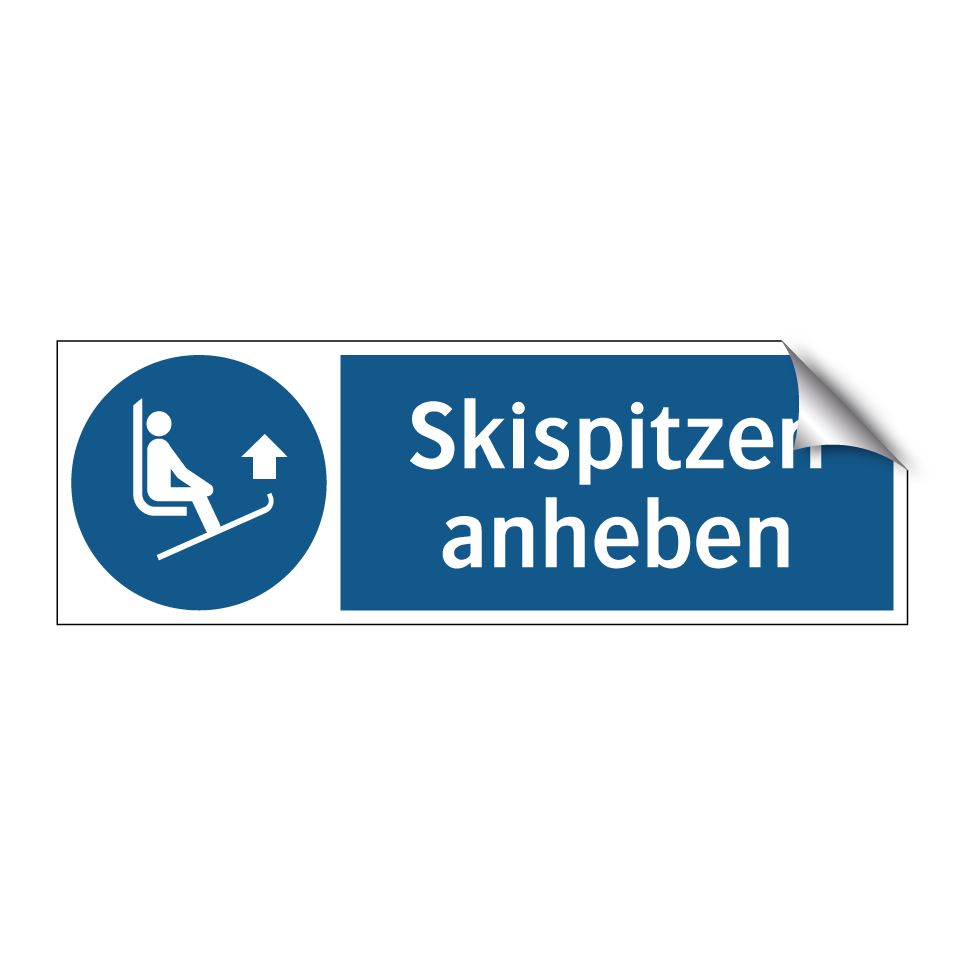 Skispitzen anheben