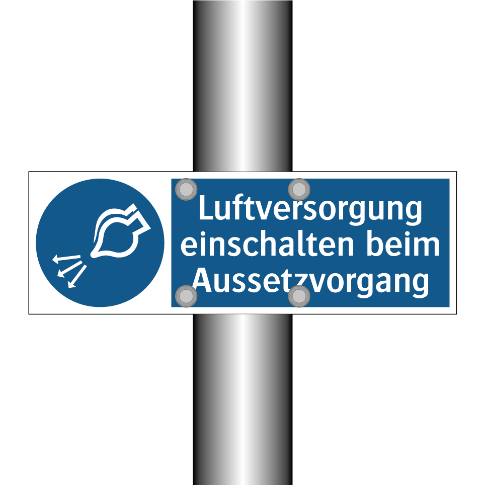 Luftversorgung einschalten beim Aussetzvorgang