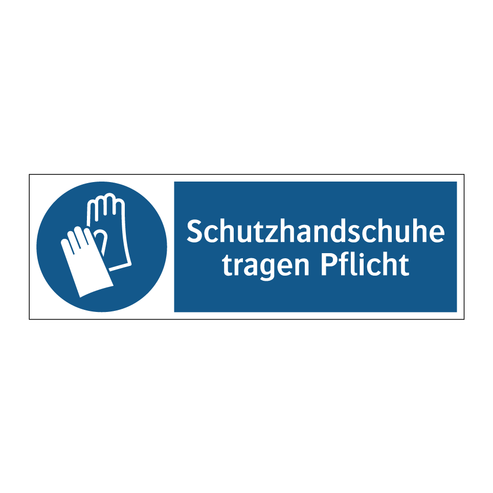 Schutzhandschuhe tragen Pflicht