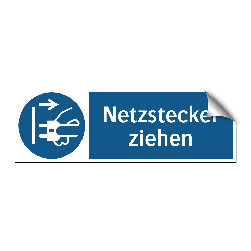 Netzstecker ziehen