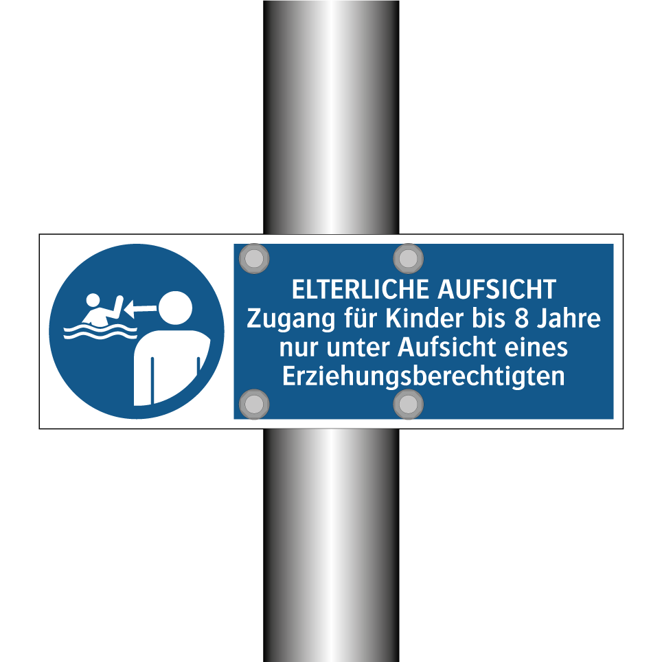 ELTERLICHE AUFSICHT Zugang für Kinder bis 8 Jahre nur unter Aufsicht eines Erziehungsberechtigten
