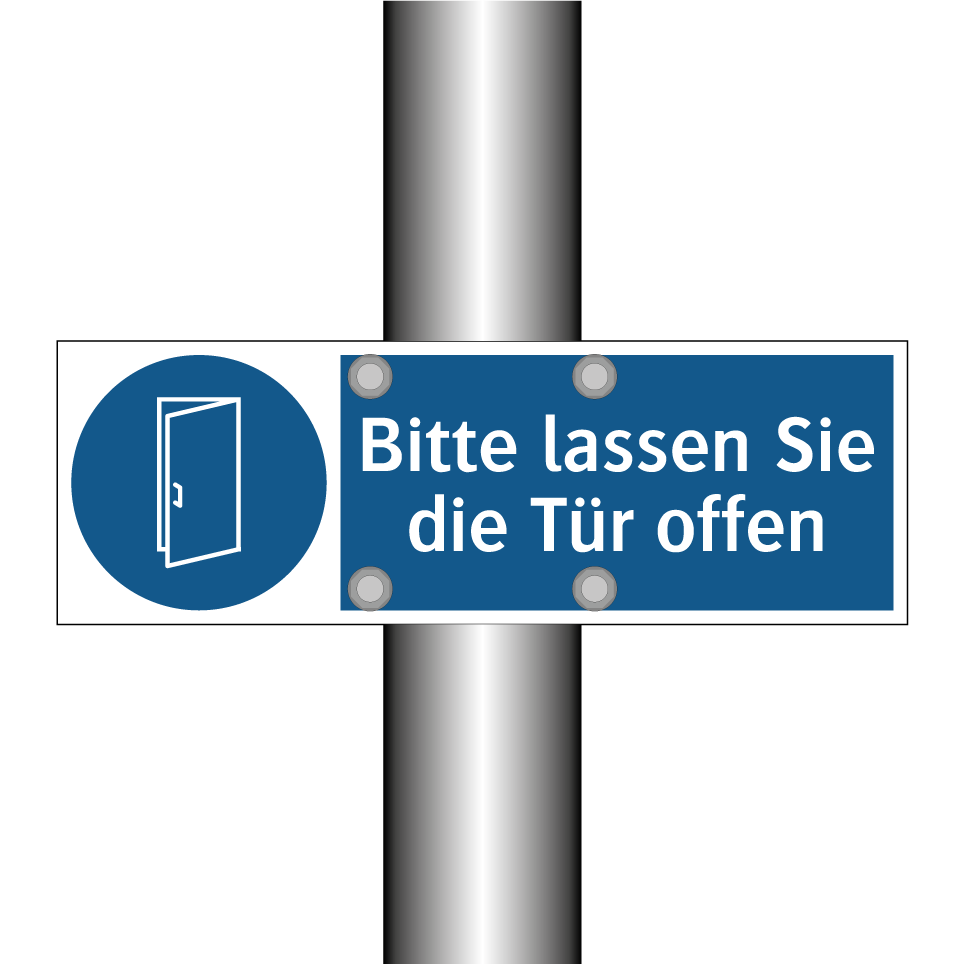 Bitte lassen Sie die Tür offen