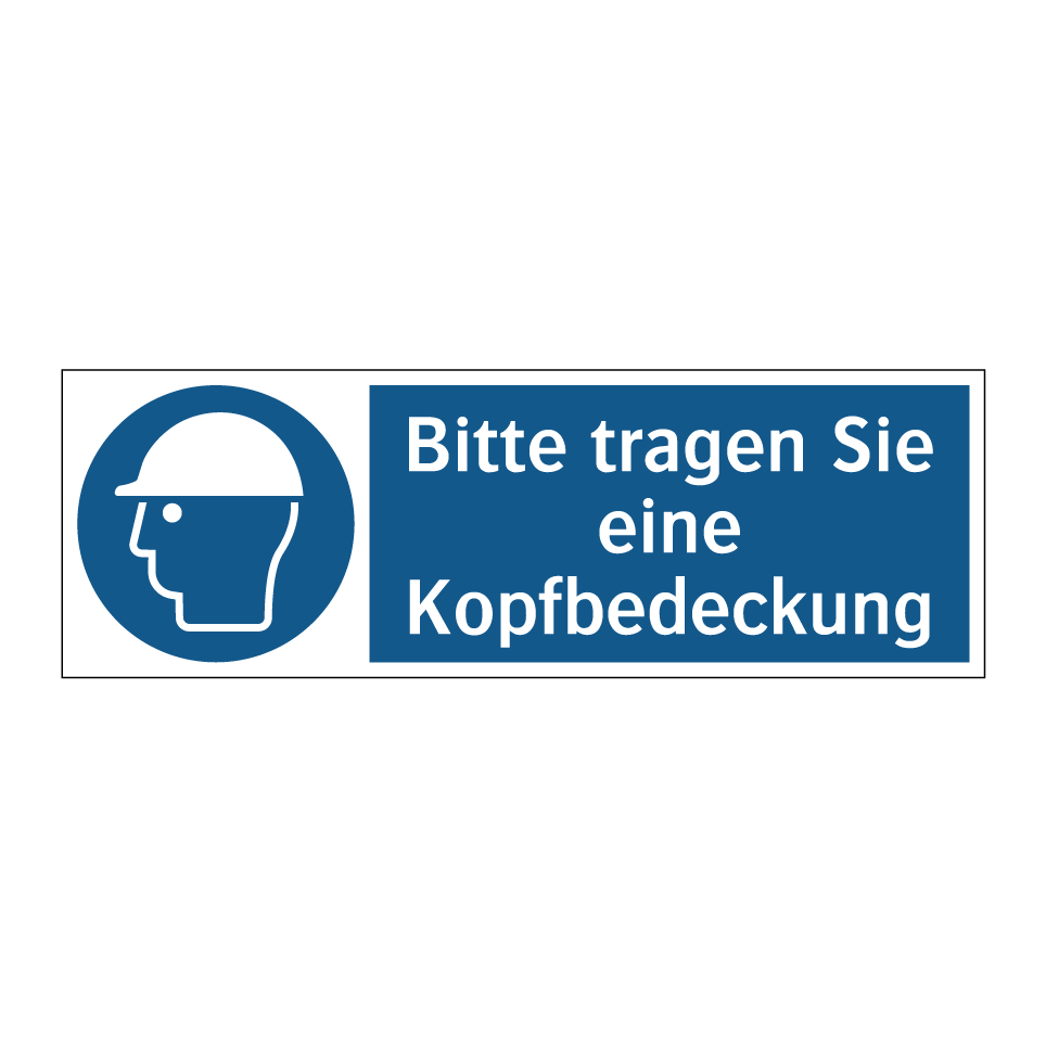 Bitte tragen Sie eine Kopfbedeckung