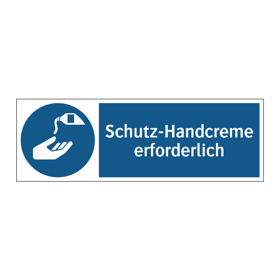 Schutz-Handcreme erforderlich