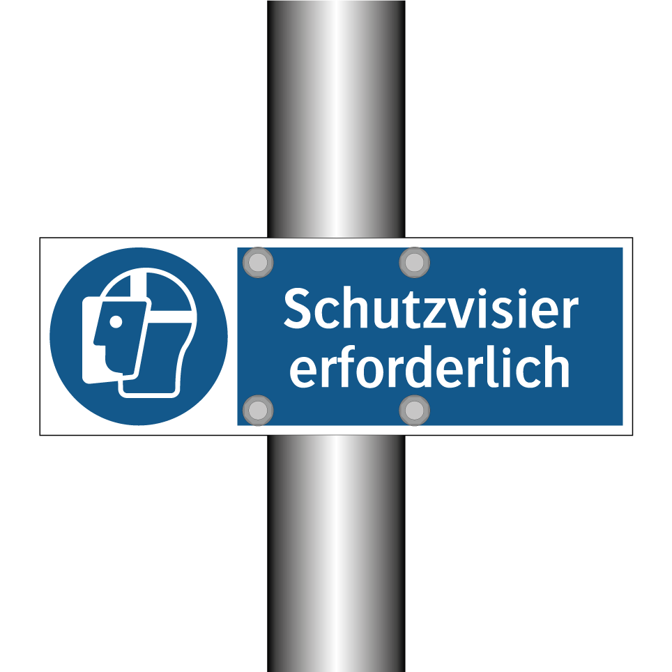 Schutzvisier erforderlich
