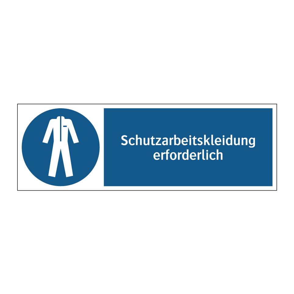 Schutzarbeitskleidung erforderlich