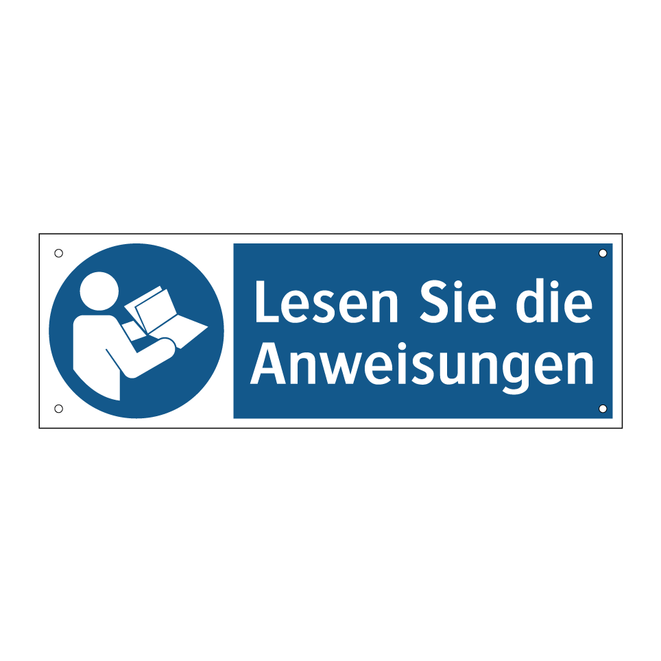 Lesen Sie die Anweisungen