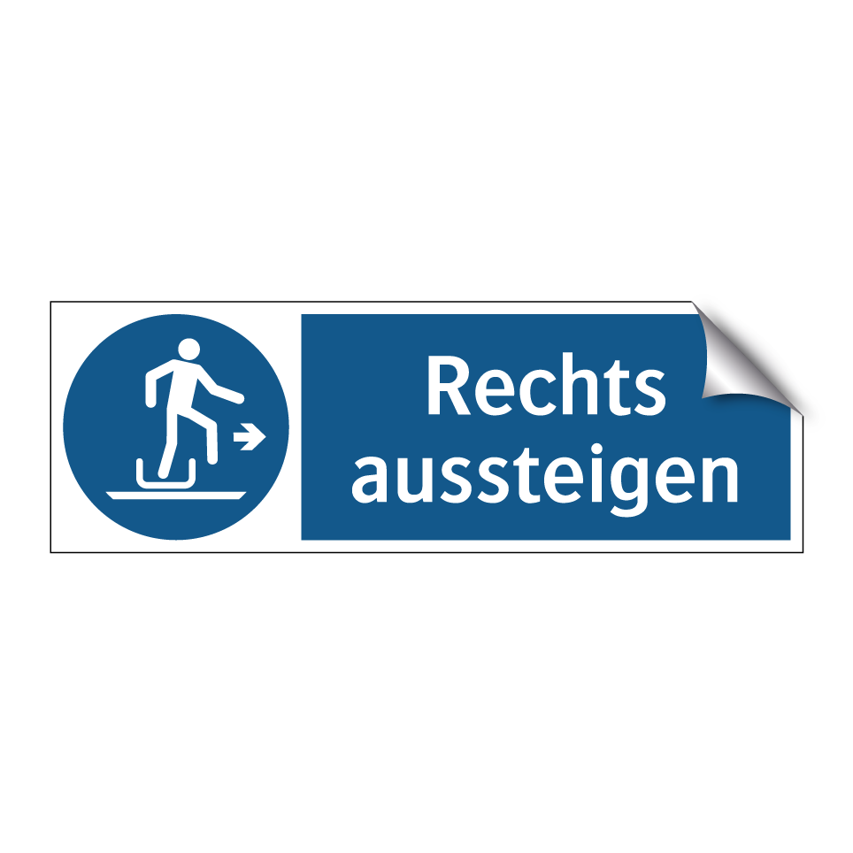 Rechts aussteigen