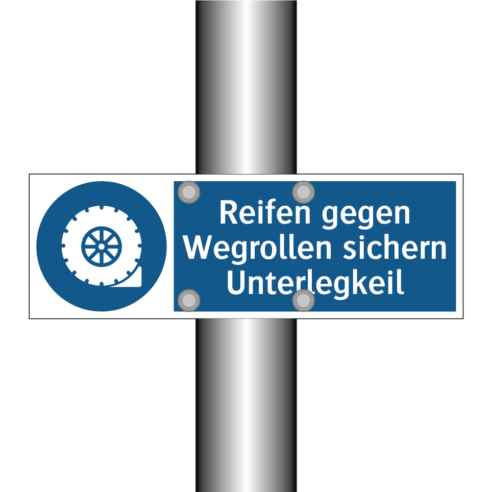 Reifen gegen Wegrollen sichern Unterlegkeil