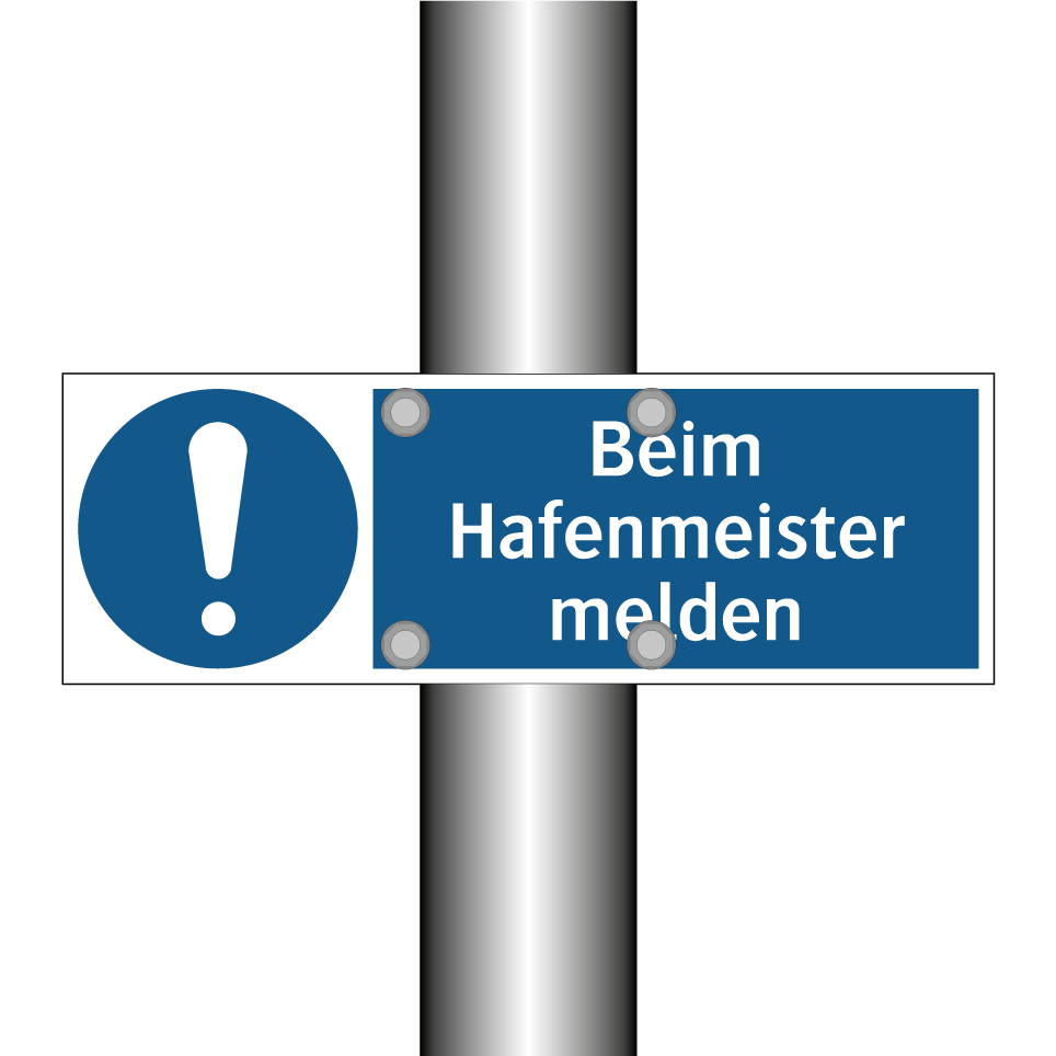 Beim Hafenmeister melden