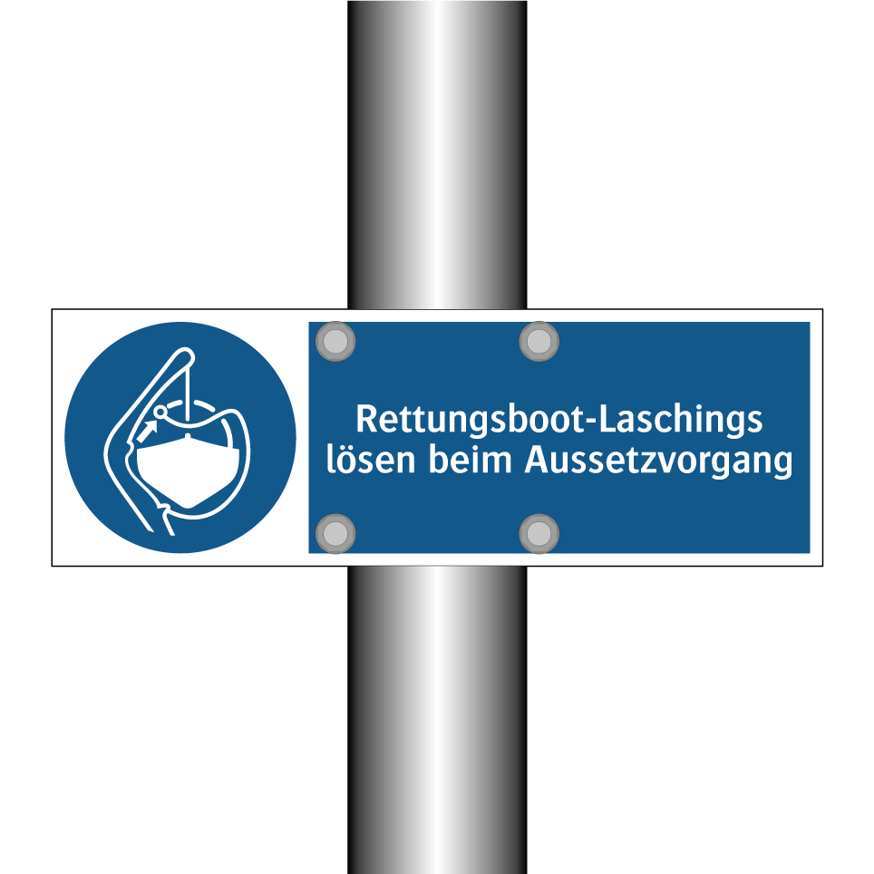 Rettungsboot-Laschings lösen beim Aussetzvorgang