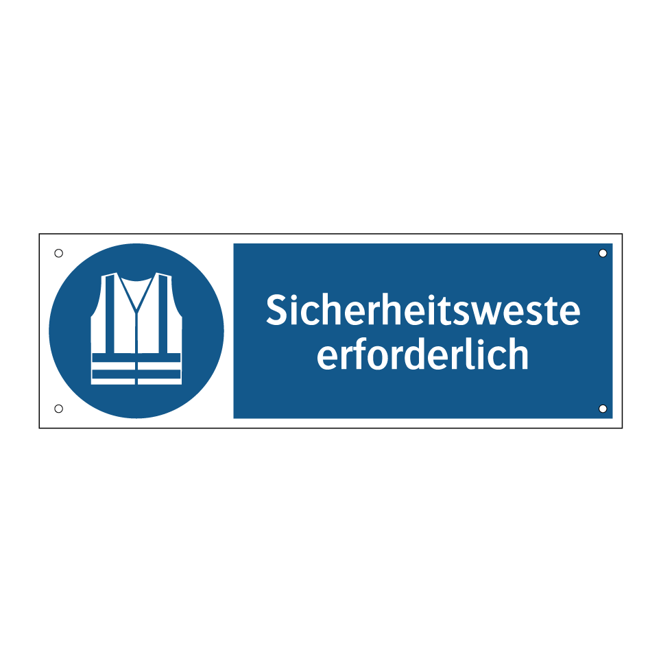 Sicherheitsweste erforderlich
