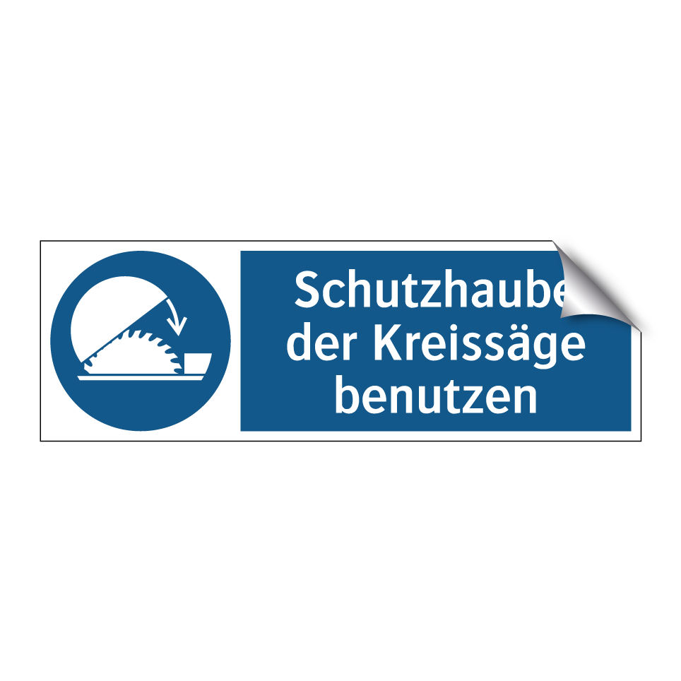 Schutzhaube der Kreissäge benutzen