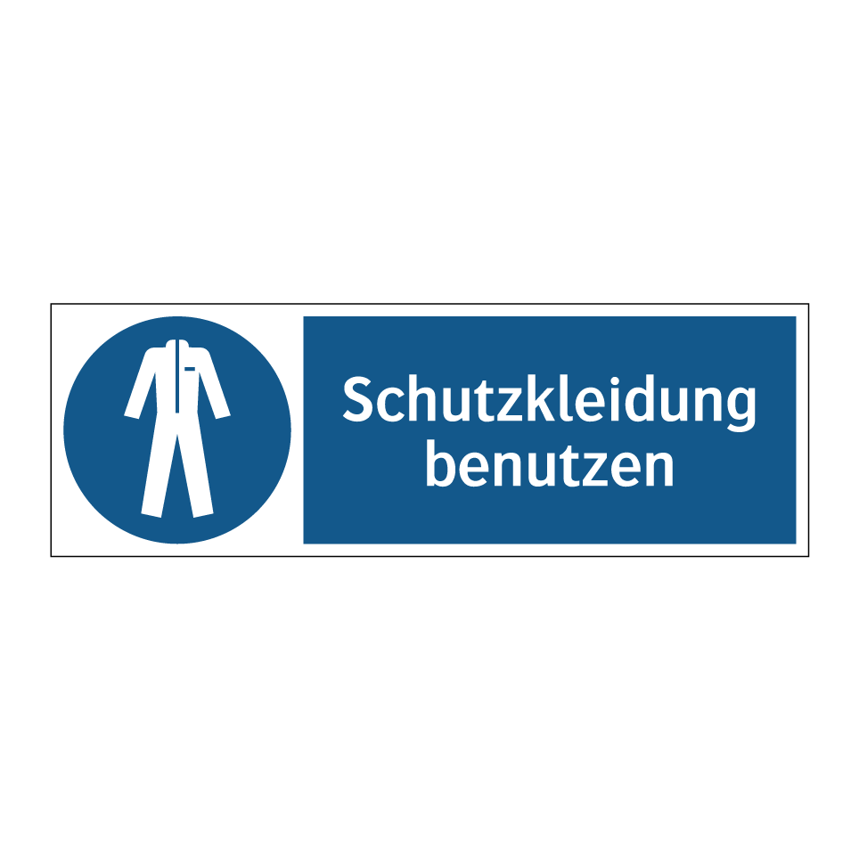 Schutzkleidung benutzen