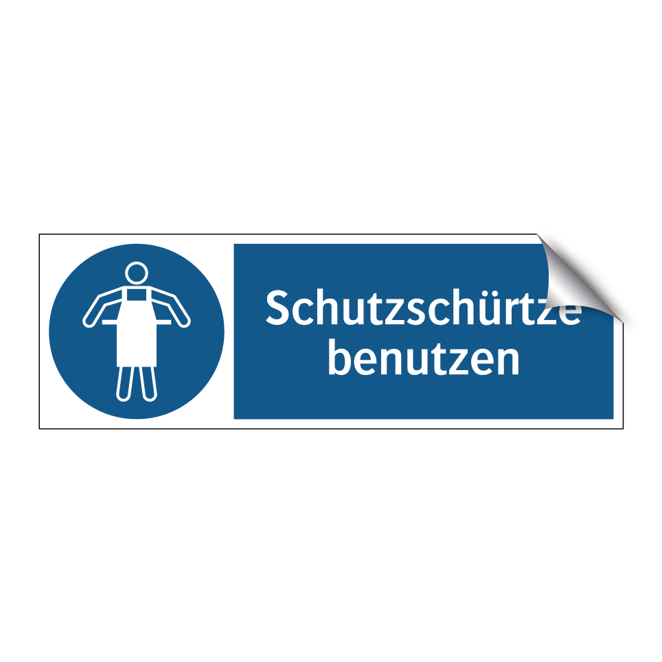 Schutzschürtze benutzen