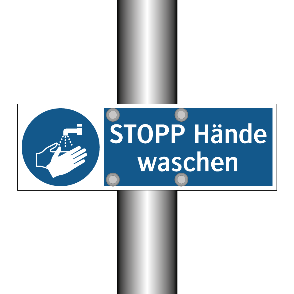 STOPP Hände waschen