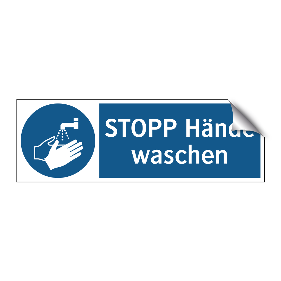 STOPP Hände waschen