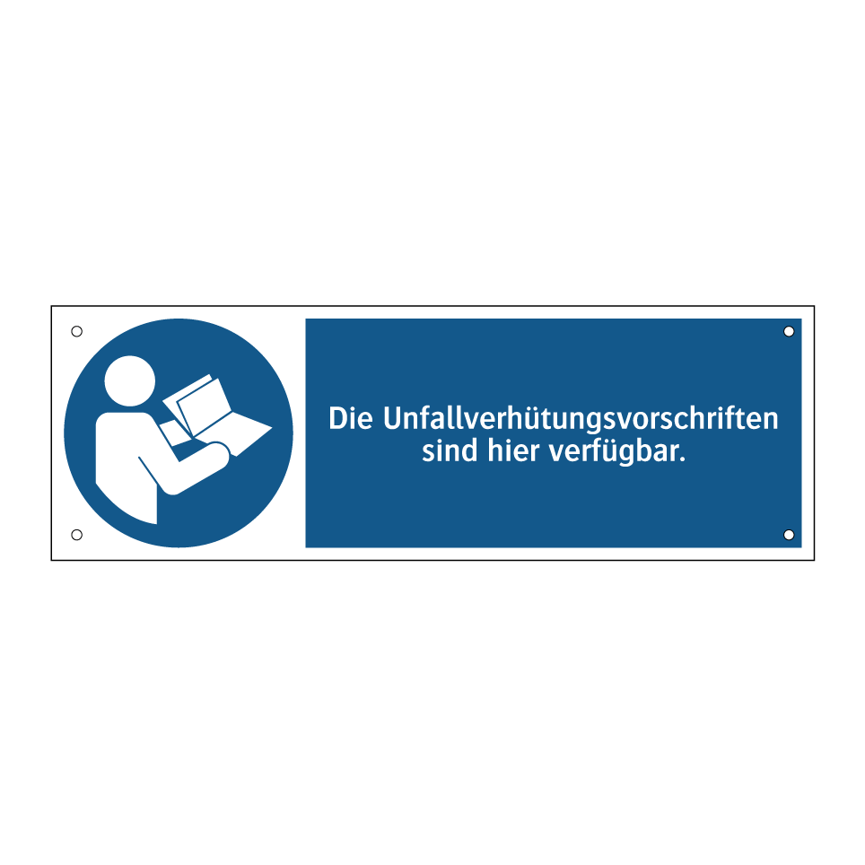 Die Unfallverhütungsvorschriften sind hier verfügbar.