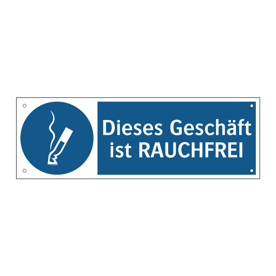 Dieses Geschäft ist RAUCHFREI